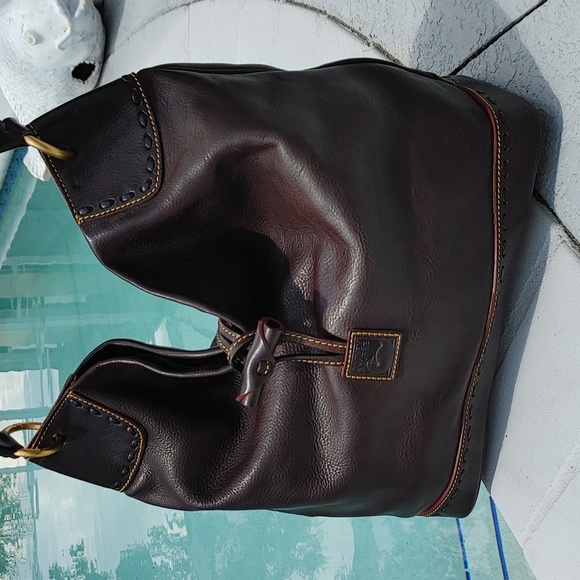 Dooney & Bourke Dark Brown Hobo Bag - Picture 9 of 16